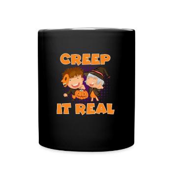 Costume d’Halloween CREEP IT REAL Drôle Halloween - Mug uni - noir - Devant