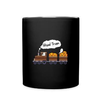 Halloween Costume GHOST TRAIN Halloween Party - Full Colour Mug - black - Front