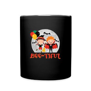 Halloween Kids BOO - TIFUL Halloween Costume - Mug uni - noir - Devant