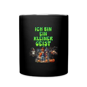 Halloween Kostüm ICH BIN EIN KLEINER GEIST Lustig - Tasse einfarbig - Schwarz - Vorne