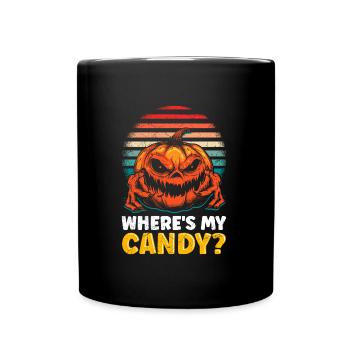 Costume d’Halloween Enfants OÙ SONT MES BONBONS ? Horreur - Mug uni - noir - Devant