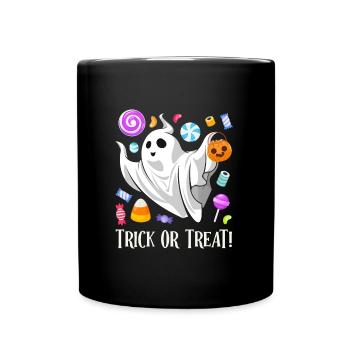 Halloween Kids TRICK OR TREAT Fête amusante - Mug uni - noir - Devant