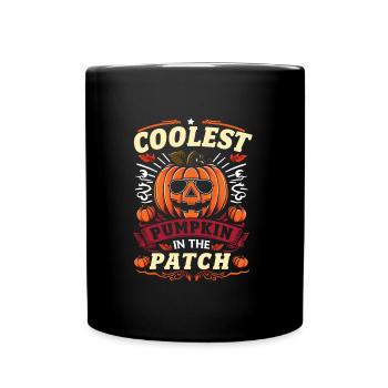 Costume d’Halloween CITROUILLE LA PLUS COOL DU PATCH - Mug uni - noir - Devant