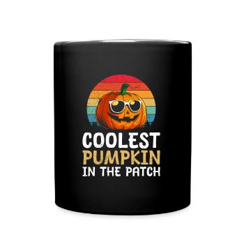 Halloween CITROUILLE LA PLUS COOL DE LA RÉGION Amusant - Mug uni - noir - Devant