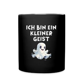 Halloween Party ICH BIN EIN KLEINER GEIST Lustig - Tasse einfarbig - Schwarz - Vorne