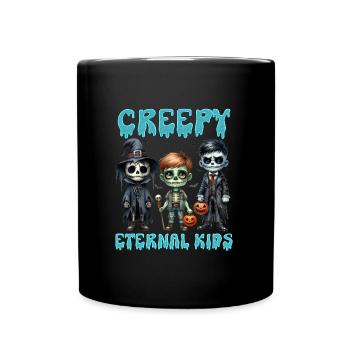 Halloween Kids CREEPY ETERNAL KIDS Fun - Mug uni - noir - Devant
