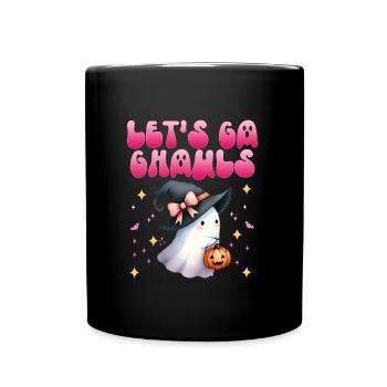 Halloween Party Kids LET'S GO GHOULS - Full Colour Mug - black - Front
