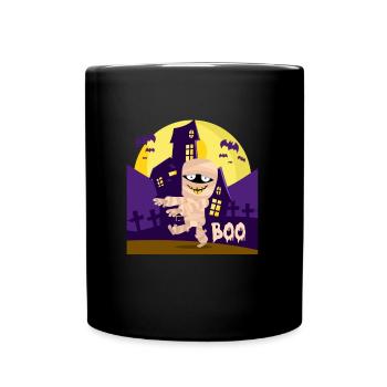 Halloween Costumé Fête Enfants BOO Drôle - Mug uni - noir - Devant