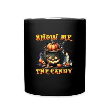 Fête d’Halloween Enfants MONTRE-MOI LES BONBONS Drôle - Mug uni - noir - Devant