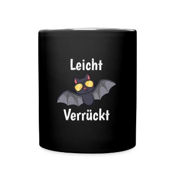 Halloween Costume Kids SLIGHTLY CRAZY Girls - Full Colour Mug - black - Front