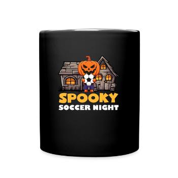 Halloween SPOOKY SOCCER NIGHT Funny Kids - Mug uni - noir - Devant