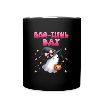 Halloween Fille BOO-TIFUL DAY Drôle de fille - Mug uni - noir - Devant