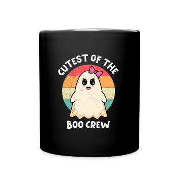 Halloween Party CUTEST OF THE BOO CREW Vintage - Tasse einfarbig - Schwarz - Vorne