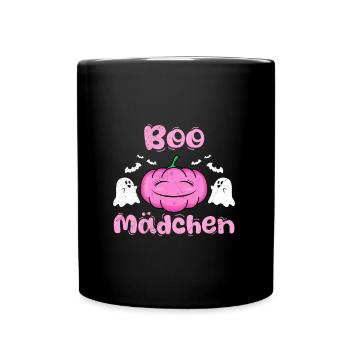Halloween Costume Kids BOO GIRL Funny - Full Colour Mug - black - Front