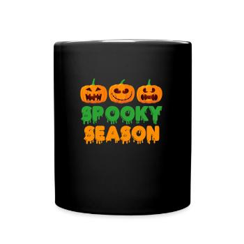 Halloween Party SPOOKY SEASON Kids Halloween - Full Colour Mug - black - Front