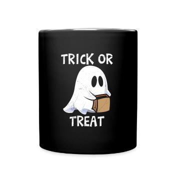 Fête d’Halloween TRICK OR TREAT - Mug uni - noir - Devant