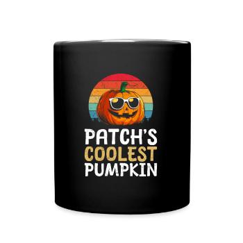 Costume d’Halloween Enfants PATCH’S COOLEST PUMPKIN - Mug uni - noir - Devant