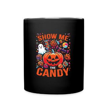 Costume d’Halloween MONTRE-MOI LES BONBONS Drôle - Mug uni - noir - Devant