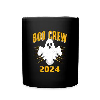 Halloween Kids BOO CREW 2024 Funny Party - Full Colour Mug - black - Front
