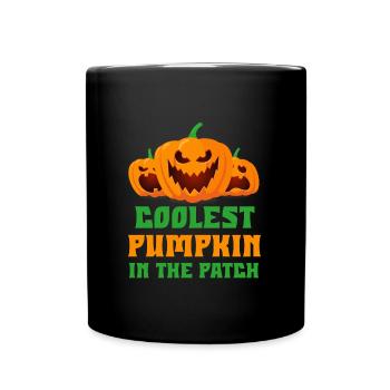 Halloween CITROUILLE LA PLUS COOL DU PATCH Fun - Mug uni - noir - Devant