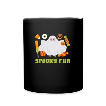 Halloween Costume SPOOKY FUN Funny Kids - Full Colour Mug - black - Front