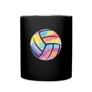 Ballon de volley-ball Joueur de volley-ball Fille Volley-ball - Mug uni - noir - Devant
