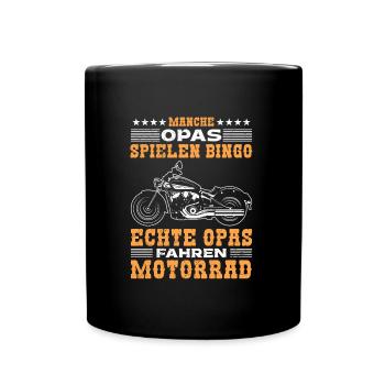 Opi MANCHE OPAS SPIELEN BINGO ECHTE OPAS FAHREN - Tasse einfarbig - Schwarz - Vorne