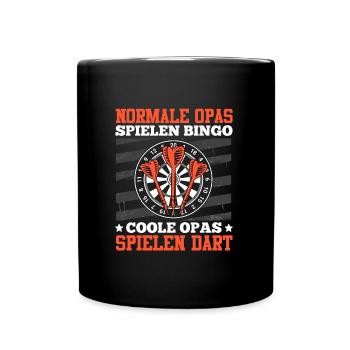 Opi NORMALE OPAS SPIELEN BINGO COOLE OPAS SPIELEN - Tasse einfarbig - Schwarz - Vorne