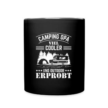 CAMPING OPA VIEL COOLER UND OUTDOOR ERPROBT - Tasse einfarbig - Schwarz - Vorne