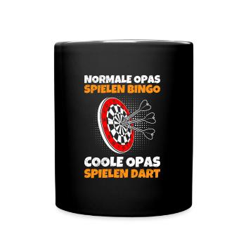 Großvater NORMALE OPAS SPIELEN BINGO COOLE OPAS - Tasse einfarbig - Schwarz - Vorne
