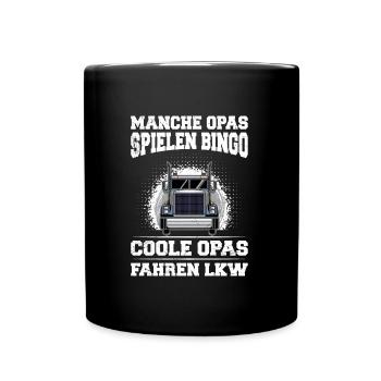 Großvater MANCHE OPAS SPIELEN BINGO COOLE OPAS - Tasse einfarbig - Schwarz - Vorne