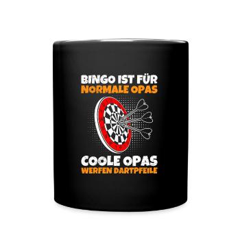 BINGO IST FÜR NORMALE OPAS COOLE OPAS WERFEN - Tasse einfarbig - Schwarz - Vorne