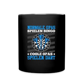 Opi NORMALE OPAS SPIELEN BINGO COOLE OPAS SPIELEN - Tasse einfarbig - Schwarz - Vorne