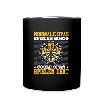 Opi NORMALE OPAS SPIELEN BINGO COOLE OPAS SPIELEN - Tasse einfarbig - Schwarz - Vorne
