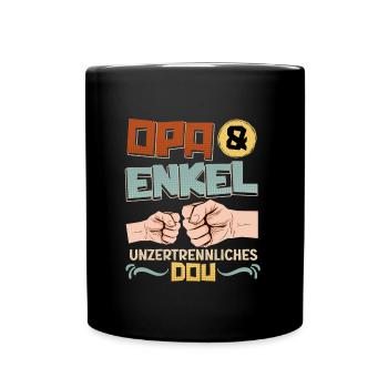 OPA UND ENKEL UNZERTRENNLICHES DUO Lustiges - Tasse einfarbig - Schwarz - Vorne