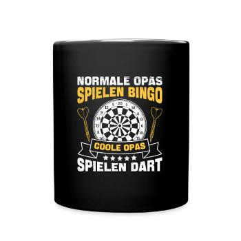 Opi NORMALE OPAS SPIELEN BINGO COOLE SPIELEN - Tasse einfarbig - Schwarz - Vorne