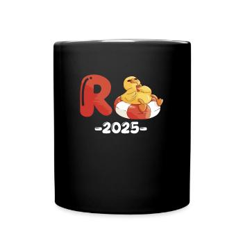 Ruhestand R ENTE 2025 Rentner Großeltern - Tasse einfarbig - Schwarz - Vorne