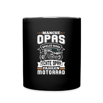 Opi MANCHE OPAS SPIELEN BINGO ECHTE OPAS FAHREN - Tasse einfarbig - Schwarz - Vorne