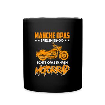 Opi MANCHE OPAS SPIELEN BINGO ECHTE OPAS FAHREN - Tasse einfarbig - Schwarz - Vorne