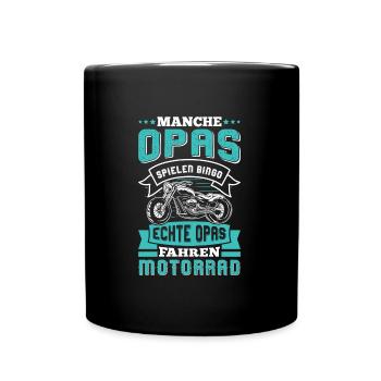Opi MANCHE OPAS SPIELEN BINGO ECHTE OPAS FAHREN - Tasse einfarbig - Schwarz - Vorne
