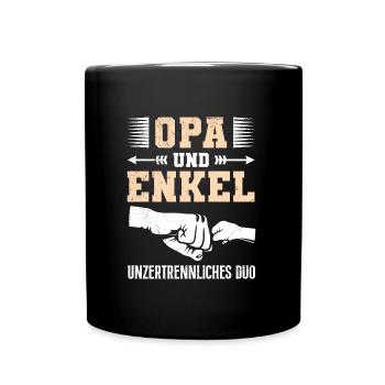 OPA UND ENKEL UNZERTRENNLICHES DUO Lustiges - Tasse einfarbig - Schwarz - Vorne
