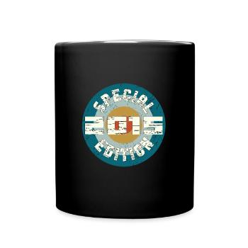 Special Edition 2015 Birthday Gift Vintage - Full Colour Mug - black - Front