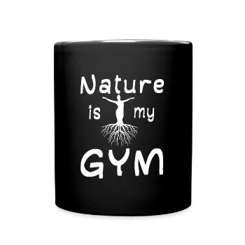 Salle de sport Fitness Sports de plein air Nature Randonnée - Mug uni - noir - Devant