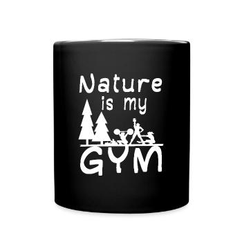 Salle de sport Fitness Sports de plein air Nature Randonnée - Mug uni - noir - Devant