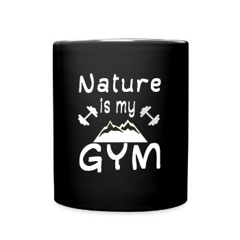 Salle de sport Fitness Sports de plein air Nature Randonnée - Mug uni - noir - Devant