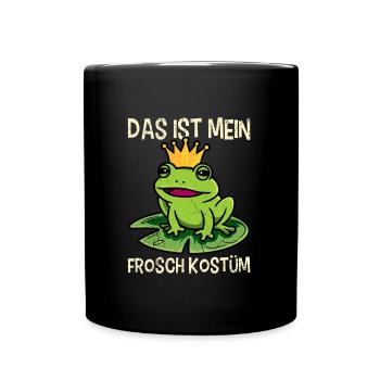 Karneval Party DAS IST MEIN FROSCHKOSTÜM Lustiges - Tasse einfarbig - Schwarz - Vorne