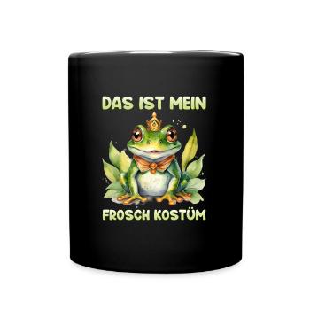 Karneval Party DAS IST MEIN FROSCHKOSTÜM Lustiges - Tasse einfarbig - Schwarz - Vorne
