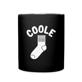 Chaussette cool - design motivant amusant - Mug uni - noir - Devant