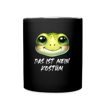Karneval Party DAS IST MEIN FROSCHKOSTÜM Lustiges - Tasse einfarbig - Schwarz - Vorne