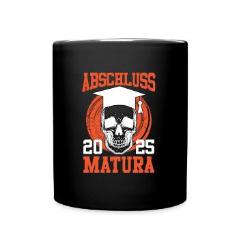 MATURA 2025 ABSCHLUSS Maturant Lustiges - Tasse einfarbig - Schwarz - Vorne